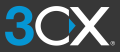 3CX logo grey background small